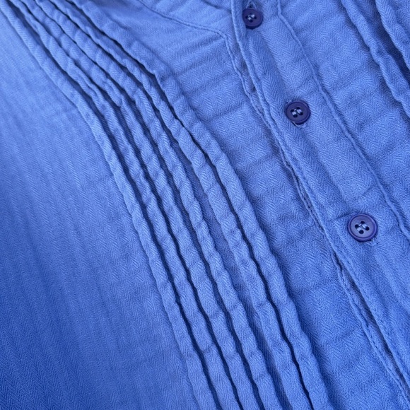 Free People x CP Shades Yoko Cropped Top Blue Fizz Medium 100% Cotton USA Made - Picture 4 of 9